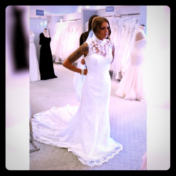 ALFRED ANGELO WEDDING DRESS - Picture 1 of 4